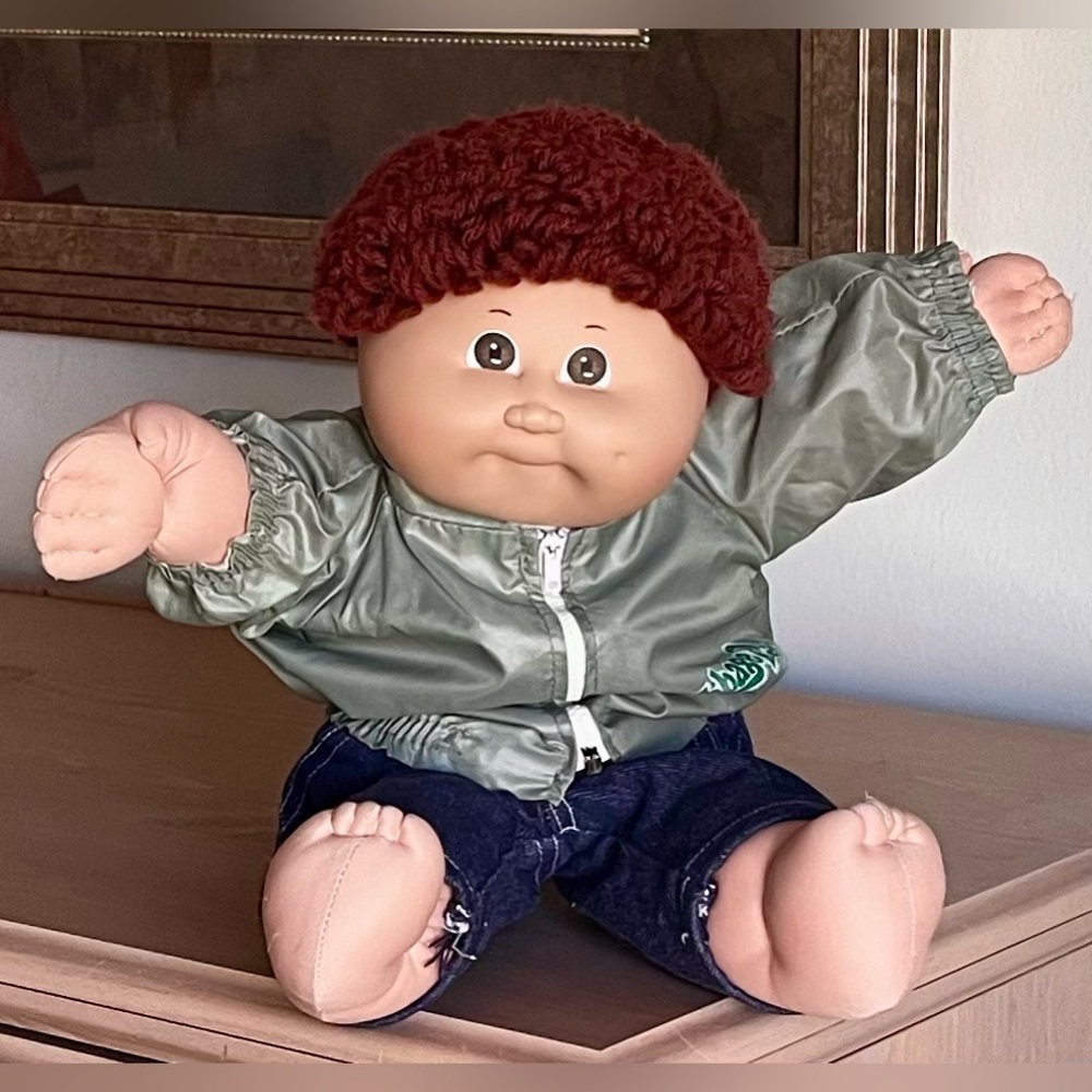 Cabbage patch boy auburn/brown 1984 #3 vintage doll - children